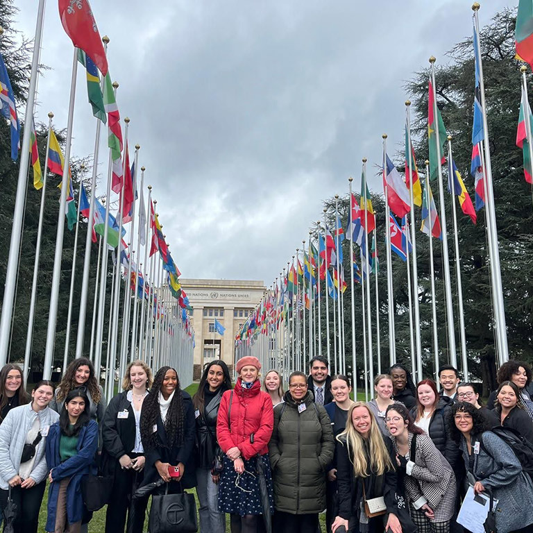 study abroad group in geneva